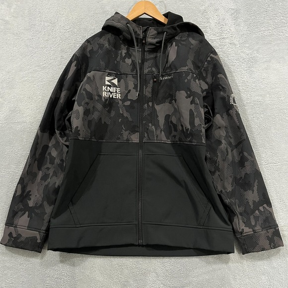 Simms Other - Simms Rogue Hoodie Mens Large Full Zip Fleece Lined Fishing Outdoors Camo